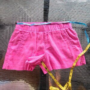 Lilly Pulitzer Pink Linen Womens Shorts Size M